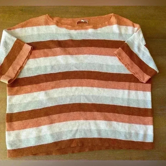 Madewell Boxy Sweater Tee in Maggie Stripe - Picture 2 of 8
